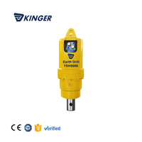 Foreuse hydraulique pour mini-chargeuse, accessoire de forage de sol pour travaux de fondation et de chantier