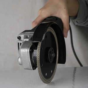 Lame de scie circulaire <span class=keywords><strong>diamant</strong></span>ée humide en porcelaine turbo ultra-fine de qualité professionnelle pour le découpage de carreaux - Product Image 3