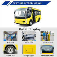 Nuevo Minibús Eléctrico DAOD con Batería LFP para 22 Pasajeros, OEM/ODM, Personalizable, Motor de 30KW, Rango y Velocidad Ajustables para Turismo