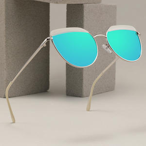 Gafas de Sol Cat Eye Conchen con Marco Metálico, Protección UV400, Lentes de PC para Mujer, Moda, Protección Solar, Viajes y Conducción - Product Image 3