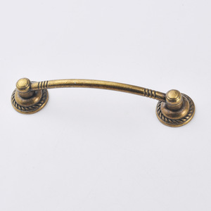 Chinese Style Drawer Handle Antique Bronze Zinc Alloy Bar Shape 95mm Hole Spacing Durable Cabinet Door Hardware - Product Image 4