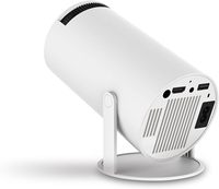 Proyector Android 11 720P LCD 4K Compatible con 300 Lúmenes, Sonido Estéreo HIFI, Batería Integrada, Mini Proyector Portátil Inteligente para Oficina y Hogar