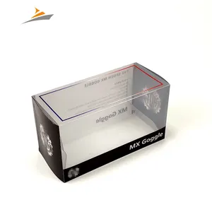 Custom Free Design Printing Personal isierte Sport Swim Ski brille Verpackungs box mit klarem PVC-Fenster