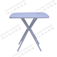 Thé et table basse en plastique blanc moderne pour le jardin à manger l'utilisation de l'hôtel