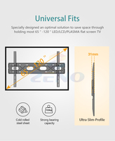 Soporte de Pared para TV LED LCD ZENO B110 de 65-120 Pulgadas, Soporta Televisores de hasta 150 kg