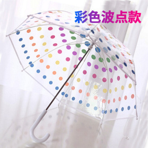 Muestra Gratis: Paraguas Transparente de Mango Largo para Adultos, con Cubierta de PVC/POE en Forma de Domo, para Mujeres, Bodas, Fotos y Moda - Product Image 3