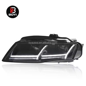 Accesorios para Automóviles <span class=keywords><strong>Audi</strong></span> <span class=keywords><strong>A4</strong></span> B8, Conjunto de Faros Delanteros <span class=keywords><strong>2009</strong></span>-2012, Actualización de Faros LED, Señal de Giro, Lente Doble, Conexión Plug and Play - Product Image 2