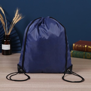 Biểu Tượng Tùy Chỉnh <span class=keywords><strong>210D</strong></span> Polyester Túi Nylon Ba Lô Dây Kéo Mua Sắm Vẽ Chuỗi Túi Thể Thao Phòng Tập Thể Dục Dây Kéo Ba Lô Túi - Product Image 1