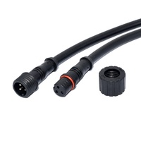 Connecteur de câble d'éclairage LED extérieur circulaire M16 mâle-femelle en cuivre, étanche IP68, 2, 3, 4, 5 broches