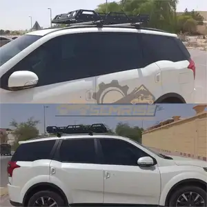 Universal Car Roof Rack 4x4 Cross Bars Support Roof Rack Sliver Steel Roof Racks For HILUX Land Cruiser RAV4 Jeep