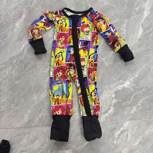 Verschiedene Bedruckte Bambus-Baby-Schlafanzüge Mystery Box Bambus-Schlafanzüge Verschiedene Bedruckte Bambus-Baby-Schlafanzüge Baby Mädchen Maßanfertigung mit Reißverschluss - Product Image 4