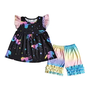 D2-26 RTS gaun anak perempuan pakaian anak-anak gaun anak perempuan bayi butik musim panas mewah untuk anak perempuan umur 4 hingga 5 tahun