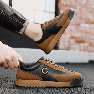 รองเท้าวิ่งลำลองผู้ชายรุ่นใหม่ปี 2025 ไซส์ใหญ่ สไตล์ฟอเรสต์ กัมพ์  วัสดุ PU ด้านบน พื้นหนา ระบายอากาศได้ดี ซับในตาข่าย - Product Image 4