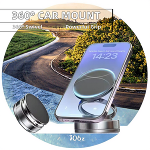 Nuovo 360 °   Supporto Magnetico Universale Rotante per Auto con Forte Aspirazione, Porta Telefono Pieghevole con Ventosa per Dispositivi Mobili - Product Image 5