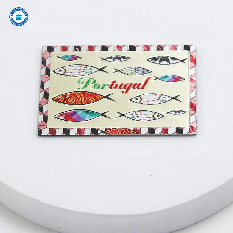 Travelpro Fabricante de pegatinas de papel de aluminio, imán de nevera de recuerdo personalizado con información como decoración de recuerdos para refrigerador