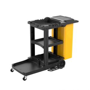Chariot en plastique multifonctionnel <span class=keywords><strong>de</strong></span> chariot <span class=keywords><strong>de</strong></span> nettoyage d'hôtel commercial pour l'équipement <span class=keywords><strong>de</strong></span> <span class=keywords><strong>ménage</strong></span> <span class=keywords><strong>de</strong></span> service d'étage - Product Image 3