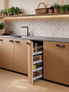 Armoires modernes Bois de hêtre <span class=keywords><strong>massif</strong></span> Texture grain naturel Charnières à fermeture souple Option d'assemblage bricolage - Product Image 5