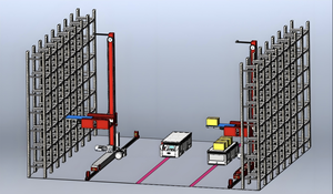 Автоматизированная стеллажная система нового дизайна, стеллажи для хранения, полки для умных складских систем, металлические полки - Product Image 5