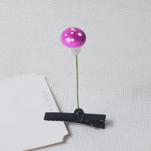 Mushrooms Flower Plant Elastic Hairpin Plastic Material Hair Clip Easter Decoration for Party - Product Image 4