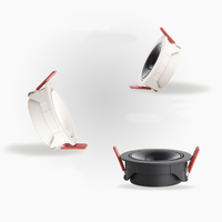 Plafonnier led blanc/noir 7w/10w/12W, angle de faisceau réglable, anti-éblouissement, ultra mince