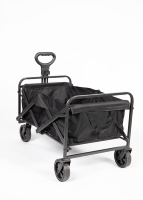 Chariot de plage pliable en métal portable, chariot à roulettes, conteneur pour le jardin, le camping ou le stockage d'outils, idéal pour le shopping