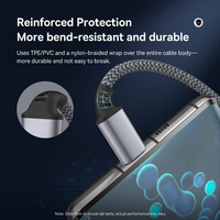 Câble de charge rapide USB-C 60W avec résistance de sécurité intégrée par le fabricant, longueurs 0,5m, 1m, 2m, 3m, 3ft, 6ft, 9ft pour téléphones mobiles