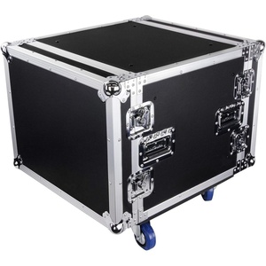 Amp <span class=keywords><strong>Rack</strong></span> với 8U không gian 8U sốc Núi Road trường hợp hàng hóa trường hợp trường hợp chuyến bay với Caster bánh xe - Product Image 5