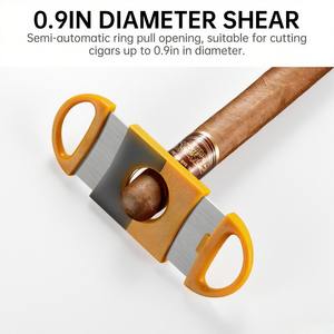 卸売 新着 精巧なシガーアクセサリーギフトセット 携帯用 鋭いラウンドカッター Vカット ドリルスーツ 喫煙初心者・プロ向け - Product Image 4