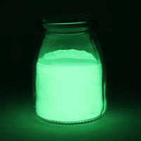 Polvo de pigmento que brilla en la oscuridad, polvo de aluminato de estroncio, precio de polvo luminoso, pigmento luminoso, pigmento fotoluminiscente