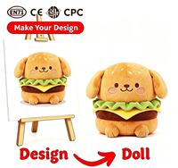 Boneka Plush Custom OEM, Mainan Fidget Isi Kapas PP, Bersertifikat CPC EN71, Desain Logo Kemasan Custom, Bahasa Prancis