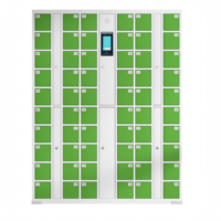 Casier de recharge de téléphone électronique multifonctionnel en métal, déverrouillage par clé/empreinte digitale/visage/code QR pour le stockage au bureau/à l'école/salle d'examen