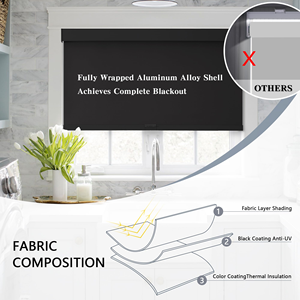 Customized Office <b>Shade</b> Wifi Remote Control Smart <b>Shades</b> Automatic Blinds Roller Blinds Motorized - Product Image 3
