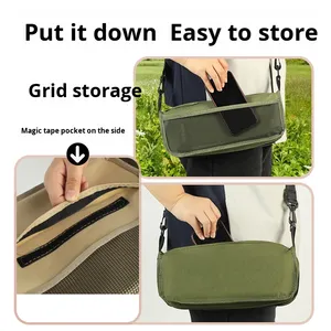 Wholesale Folding <b>Stool</b> for Outdoor Leisure Camping and Hiking Fishing Trips Convenient Shoulder Bag Style Portable Storage - Product Image 2