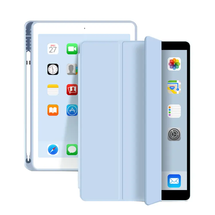 For iPad Pencil Holder Case iPad Mini 5 TPU Cover Tablet Accessory