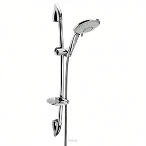 Sistema de Ducha Completo con Riel Deslizante de Terciopelo Cromado de 74.5 cm, Juego de Accesorios para Baño - Product Image 2