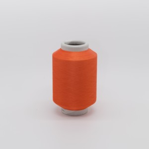 Chất lượng cao acy 150D/48F + 20D polyester sợi bao phủ Spandex Đen Grs chứng nhận cho đan dệt giá tuyệt vời cho vớ - Product Image 4