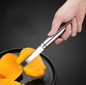 Utensilios de Cocina, Cortador de Mango, Pelador, Descorazonador, Cortador de Acero Inoxidable, Cortador Multifuncional de Frutas, Herramienta para Pelar - Product Image 4