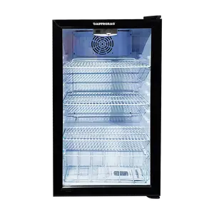 Meisda OEM Lock Hotel Energy Drink 98L Display Cooler Mini frigo Display a porta singola con porta in vetro