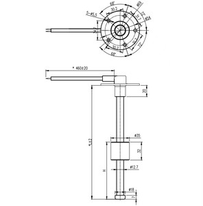 Hoher/niedriger Alarm oder Kraftstoffs tand Reedsc halter Kraftstoffs tand sensor LKW Kraftstofftank-Füllstand anzeige Wird in Kraftstoff, Wasser und Kerosin verwendet - Product Image 4