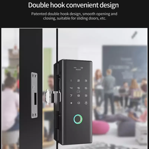 Tuya <span class=keywords><strong>app</strong></span> điều khiển từ xa thông minh cửa trượt khóa điện tử Vân tay truy cập cho khách sạn cửa hàng kính hợp kim nhôm đám mây G200 - Product Image 6