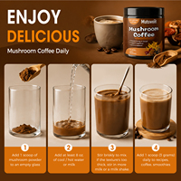 10-in-1 Pilz-Kaffeepulver Löwenmähne Chaga Reishi Cordyceps Funktionskaffee Nootropisches Adaptogen Instantkaffee OEM