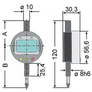 VOGEL - 242160 Electronic digital <b>dial</b> <b>indicator</b> - EAN 4010873633171 MICROMETERS AND <b>DIAL</b> GAUGES - Product Image 2