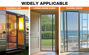 Moustiquaire magnétique auto-fermante en fibre de verre de haute qualité pour porte - Product Image 2