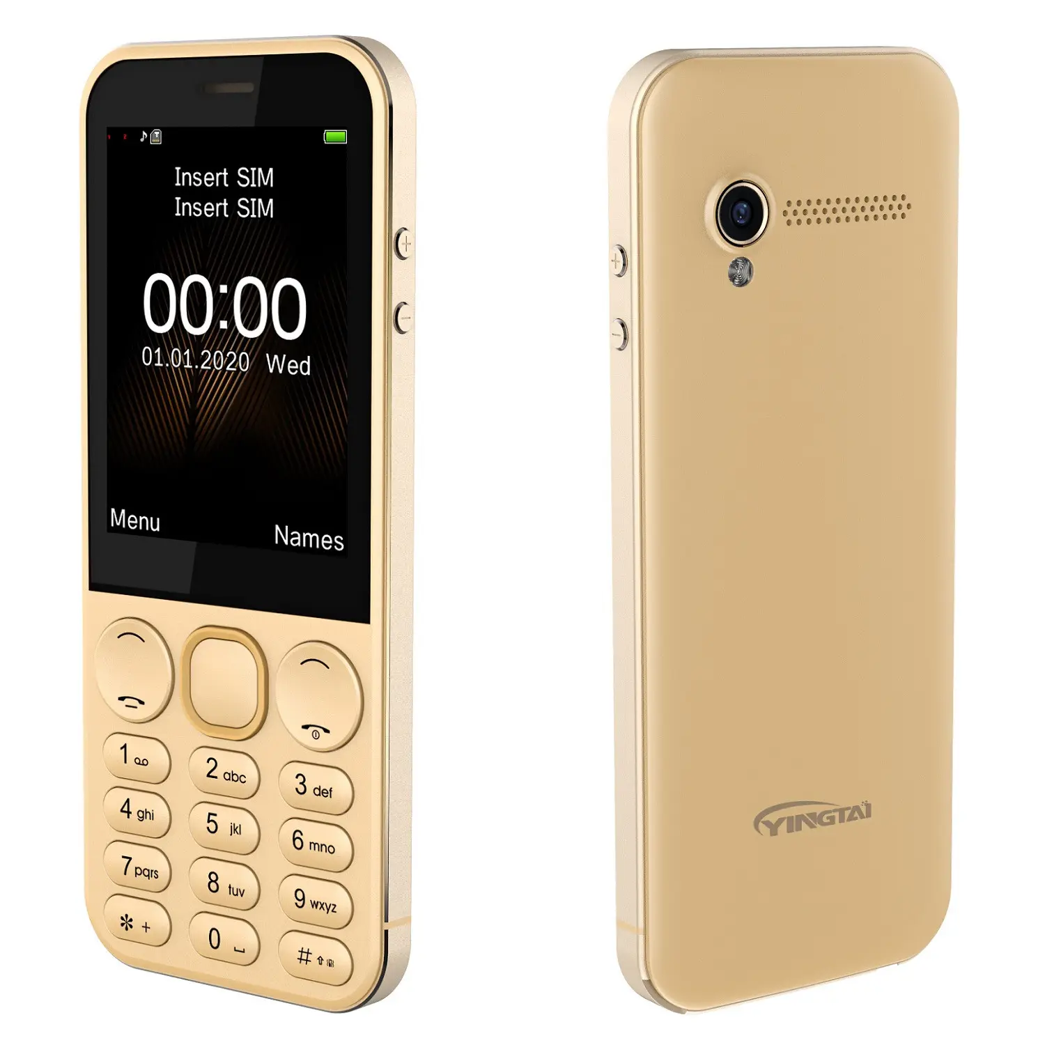 Wholesale 2.8 inch unlocked telefon china feature mobile phone with metal middle frame