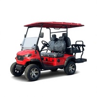 Voiturette de golf électrique de luxe 4 places homologuée route LSV 72V longue autonomie Lithium Buggy Frein à disque Certifiée DOT CE pour la retraite