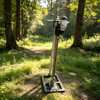YJC Foreuse de puits d'eau électrique à manivelle 2,2 kW, profondeur 60 m, trépan 100 mm, 220 V, garantie 1 an, portable pour usage domestique et agricole