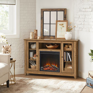 Vasagneau design industriel moderne de luxe, meuble ferme avec foyer, meuble <span class=keywords><strong>tv</strong></span>, foyer électrique - Product Image 2