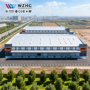 อาคารคลังสินค้าโรงงานเหล็ก Q355B ประกอบรวดเร็ว ทนทาน ดูแลรักษาง่าย โครงสร้างเหล็กชุบเคลือบเคลือบสี  แบบ Clear Span สำหรับอุตสาหกรรม - Product Image 1