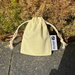 China Factory Small Custom Print Cotton Canvas <b>Drawstring</b> <b>Bag</b> Wtih Label - Product Image 2