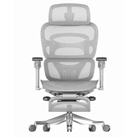 Chaise de bureau de direction fonctionnelle haut de gamme avec construction entièrement en maille et mécanisme d'inclinaison réglable